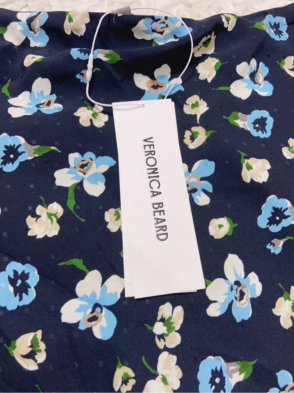 NWT $498 Veronica Beard Clover Silk Floral Midi-Skirt - Picture 8 of 9